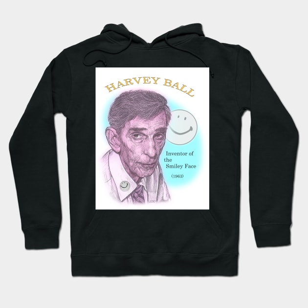 Harvey Ball, Inventor of the Smiley Face Hoodie by eedeeo